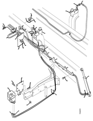 Шланг в сборе системы подъёма кабины (с промежуточным тройником)