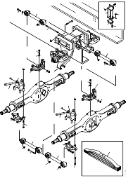 Шпилька M18*390 крепления реактивных тяг в сборе с шайбами и гайками (комплект)