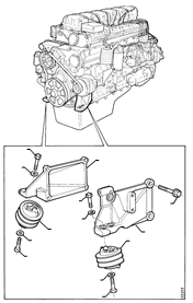 Кронштейн двигателя правый для а/м Scania 4 серии