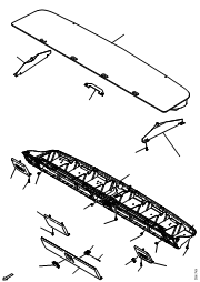 Полка верхняя кабины (стандартная высота потолка)